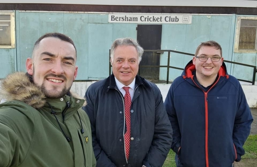 Simon Baynes MP - Bersham Cricket Club