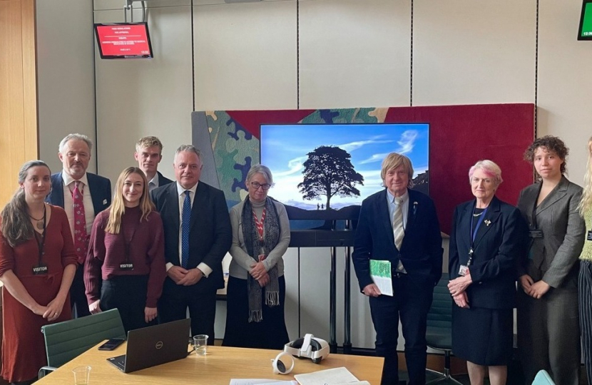 Simon Baynes and other members of the APPG Woods and Trees