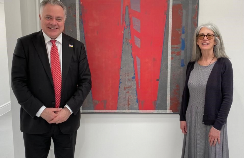 Simon Baynes MP - The Dory Gallery with Suzanne Mathieson