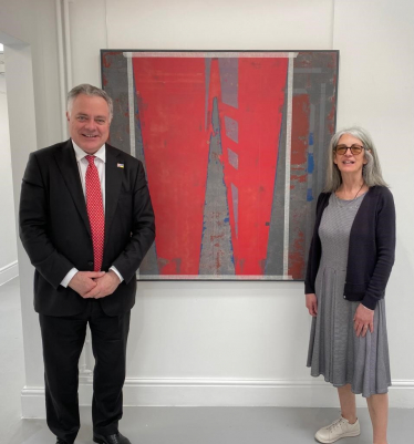Simon Baynes MP - The Dory Gallery with Suzanne Mathieson